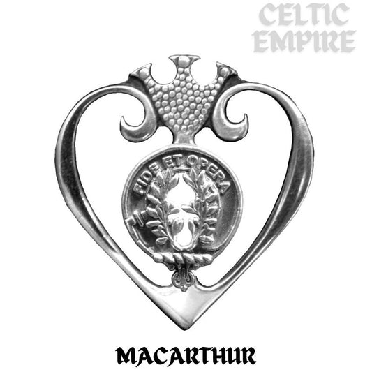 MacArthur Family Clan Crest Luckenbooth Brooch or Pendant