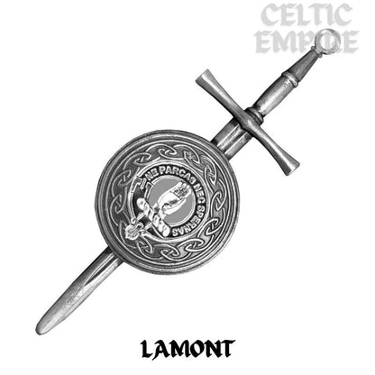Lamont Scottish Family Clan Dirk Shield Kilt Pin