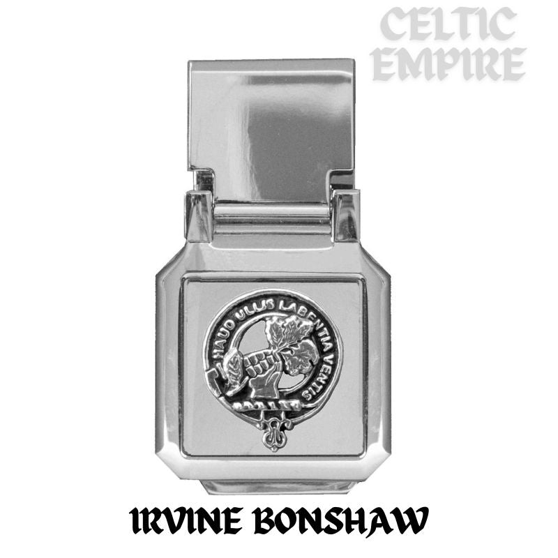 Irvine (Bonshaw) Scottish Family Clan Crest Money Clip