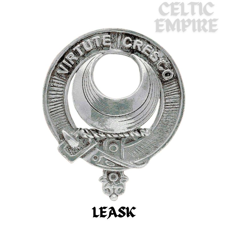 Leask Family Clan Crest Scottish Tie Tack/ Lapel Pin