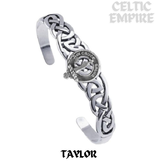 Taylor Family Clan Crest Celtic Cuff Bracelet
