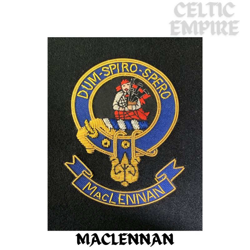 MacLennan Scottish Family Clan Embroidered Crest