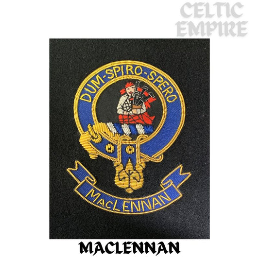 MacLennan Scottish Family Clan Embroidered Crest