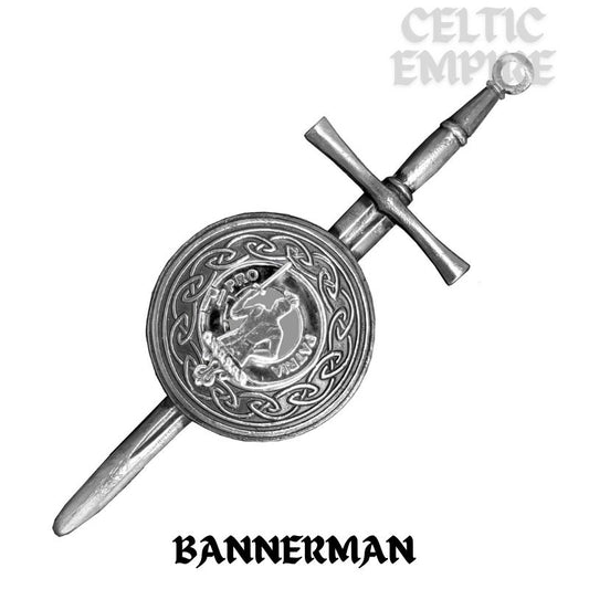 Bannerman Scottish Family Clan Dirk Shield Kilt Pin