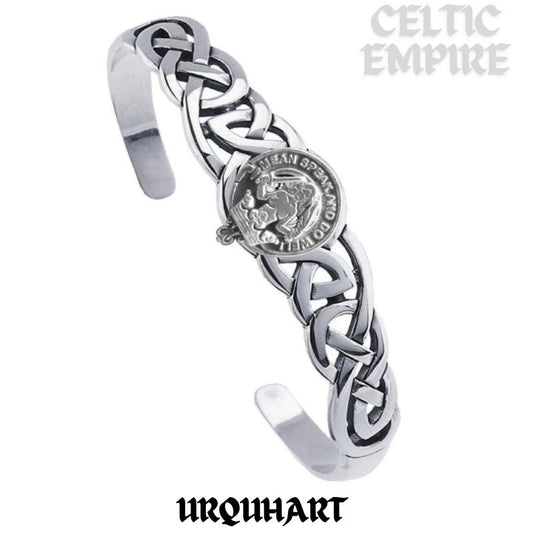 Urquhart Family Clan Crest Celtic Cuff Bracelet