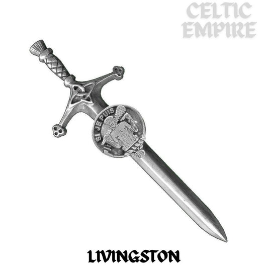 Livingston Family Clan Crest Kilt Pin, Scottish Pin