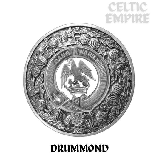 Drummond Family Clan Badge Scottish Plaid Brooch