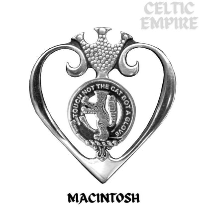 MacIntosh Family Clan Crest Luckenbooth Brooch or Pendant