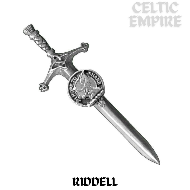 Riddell Family Clan Crest Kilt Pin, Scottish Pin