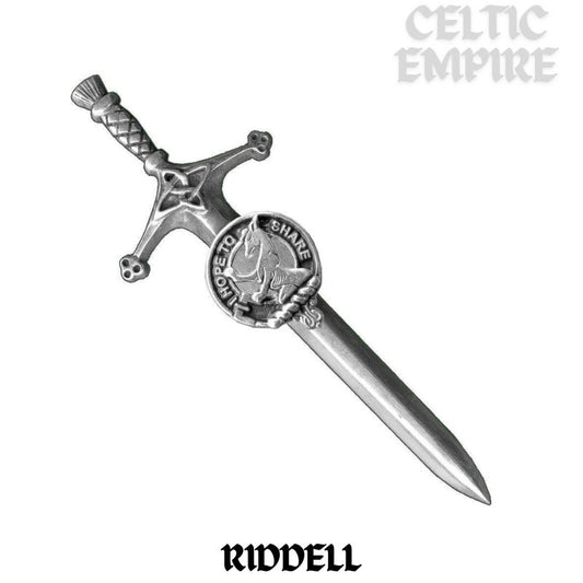 Riddell Family Clan Crest Kilt Pin, Scottish Pin