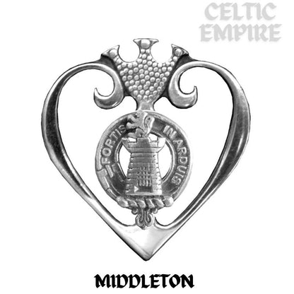 Middleton Family Clan Crest Luckenbooth Brooch or Pendant