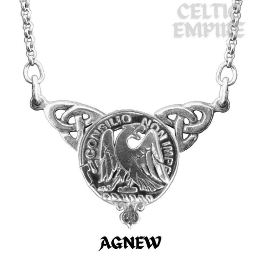 Agnew Family Clan Crest Double Drop Pendant