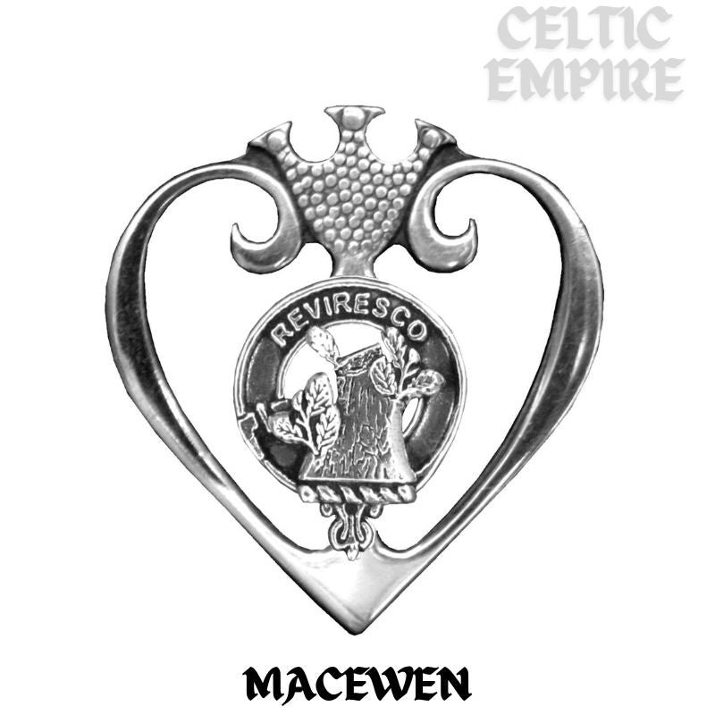 MacEwan Family Clan Crest Luckenbooth Brooch or Pendant