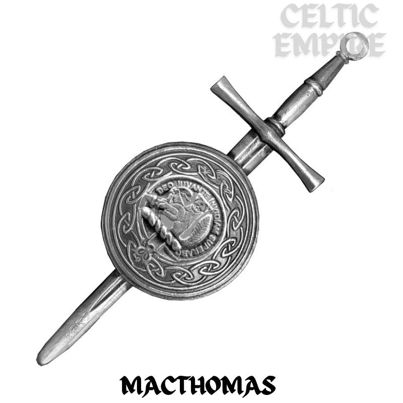 MacThomas Scottish Family Clan Dirk Shield Kilt Pin