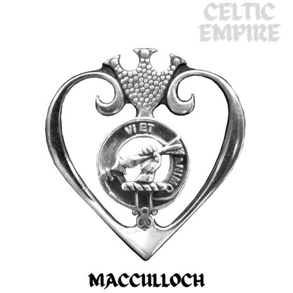 MacCulloch Family Clan Crest Luckenbooth Brooch or Pendant
