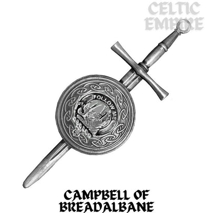 Campbell Breadalbane Scottish Family Clan Dirk Shield Kilt Pin