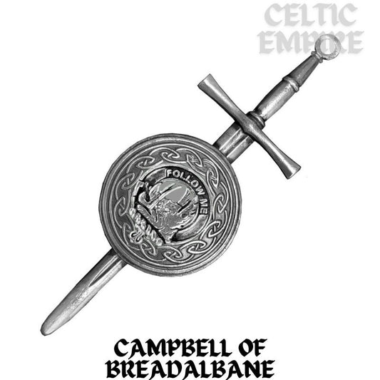 Campbell Breadalbane Scottish Family Clan Dirk Shield Kilt Pin