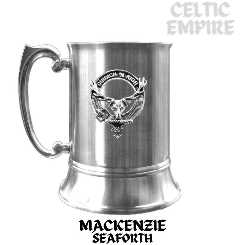 MacKenzie (Seaforth) Scottish Family Clan Crest Badge Tankard