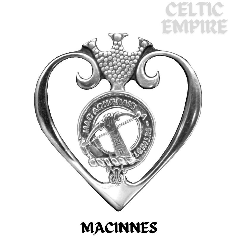 MacInnes Family Clan Crest Luckenbooth Brooch or Pendant