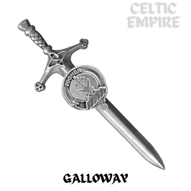 Galloway Family Clan Crest Kilt Pin, Scottish Pin