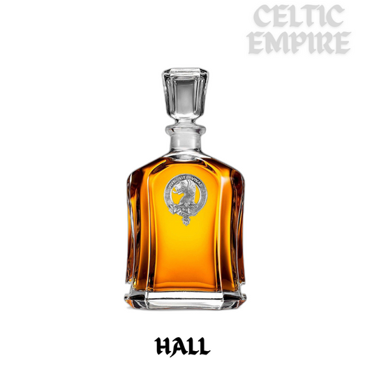 Hall Family Clan Crest Badge Skye Decanter