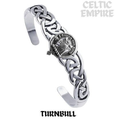 Turnbull Family Clan Crest Celtic Cuff Bracelet