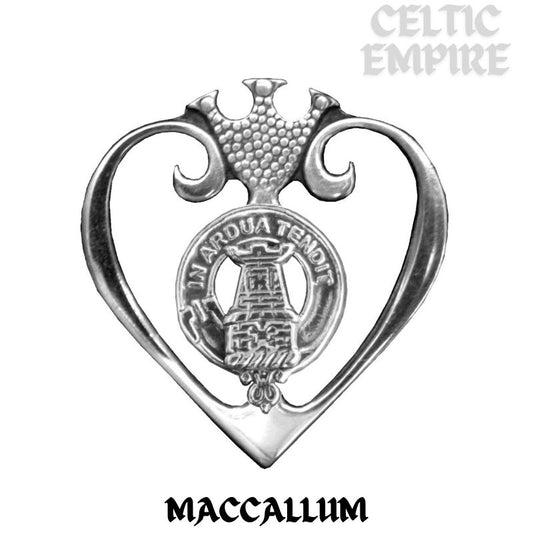 MacCallum Family Clan Crest Luckenbooth Brooch or Pendant