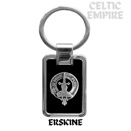 Erskine Family Clan Black Stainless Key Ring