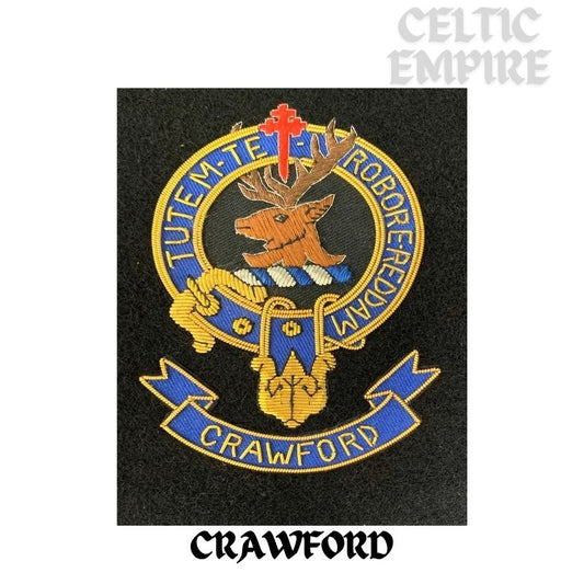 Crawford Scottish Family Clan Embroidered Crest