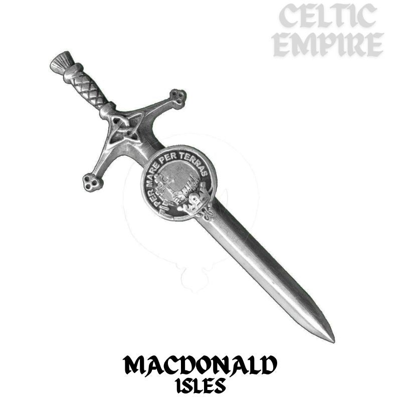 MacDonald (Isles) Family Clan Crest Kilt Pin, Scottish Pin