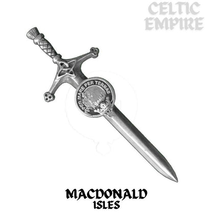 MacDonald (Isles) Family Clan Crest Kilt Pin, Scottish Pin
