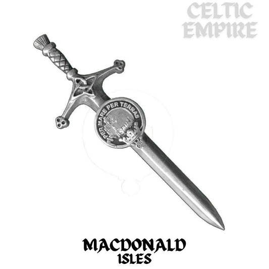 MacDonald (Isles) Family Clan Crest Kilt Pin, Scottish Pin