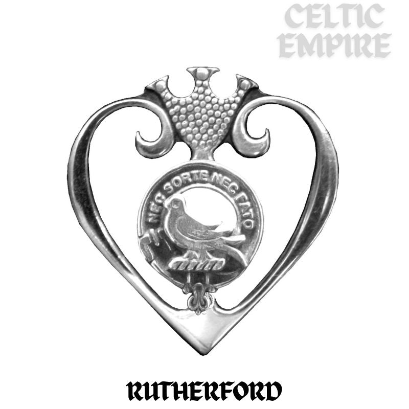 Rutherford Family Clan Crest Luckenbooth Brooch or Pendant