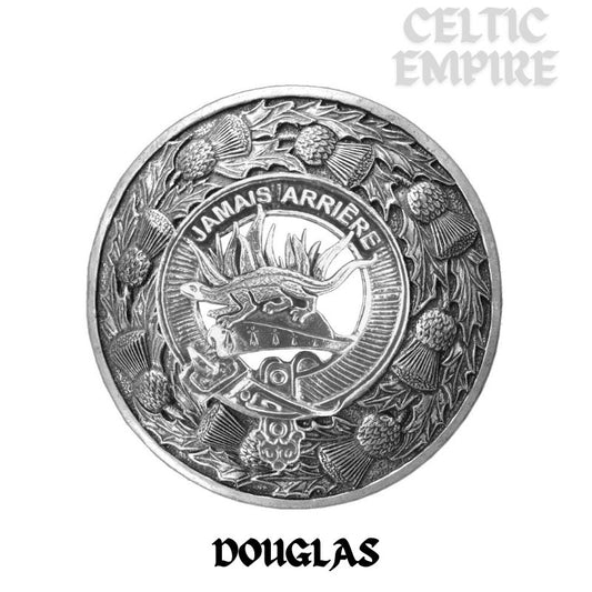 Douglas Family Clan Badge Scottish Plaid Brooch