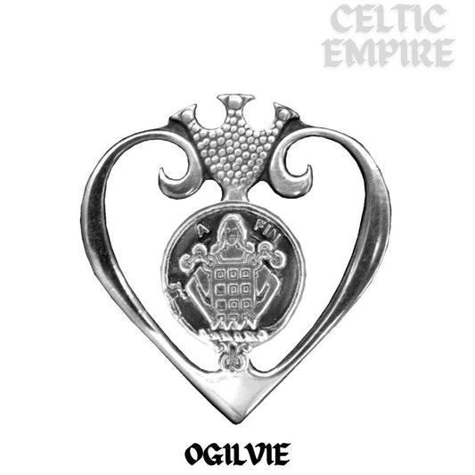 Ogilvie Family Clan Crest Luckenbooth Brooch or Pendant