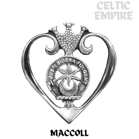 MacColl Family Clan Crest Luckenbooth Brooch or Pendant