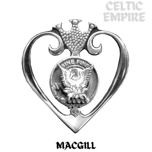 MacGill Family Clan Crest Luckenbooth Brooch or Pendant
