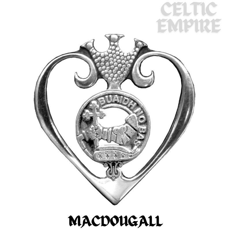 MacDougall Family Clan Crest Luckenbooth Brooch or Pendant