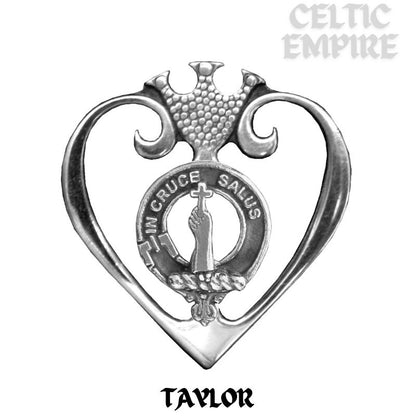 Taylor Family Clan Crest Luckenbooth Brooch or Pendant