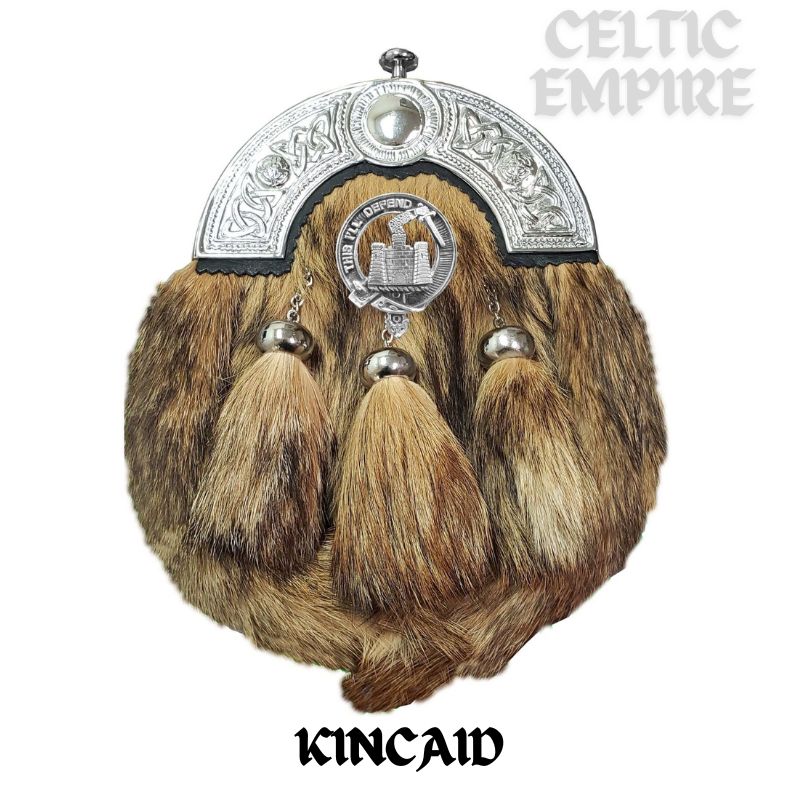 Kincaid Scottish Family Clan Crest Badge Dress Fur Sporran