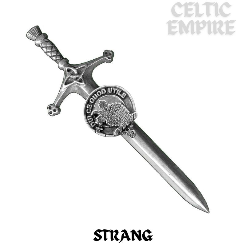 Strang Family Clan Crest Kilt Pin, Scottish Pin