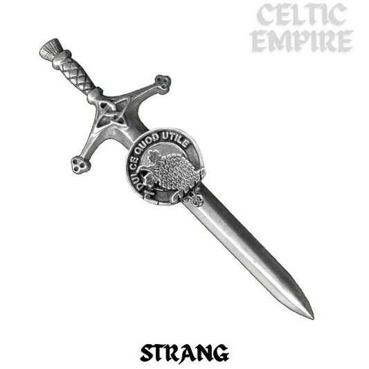 Strang Family Clan Crest Kilt Pin, Scottish Pin