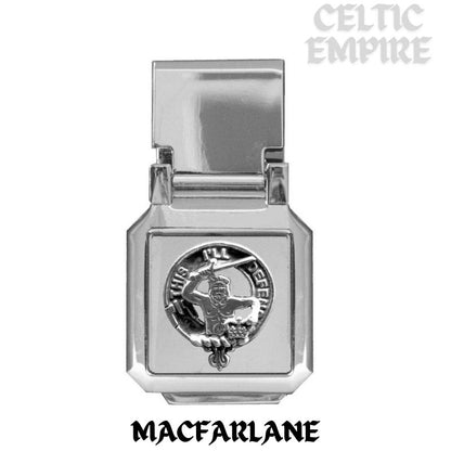 MacFarlane Scottish Family Clan Crest Money Clip