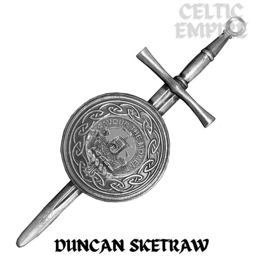 Duncan Sketraw Scottish Family Clan Dirk Shield Kilt Pin