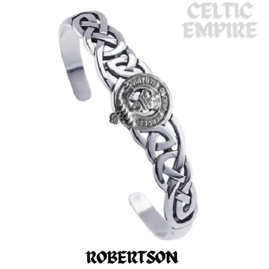 Robertson Family Clan Crest Celtic Cuff Bracelet