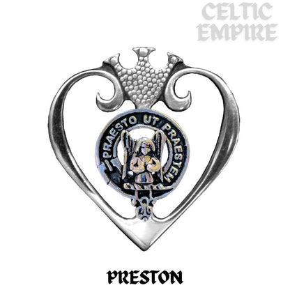 Preston Family Clan Crest Luckenbooth Brooch or Pendant