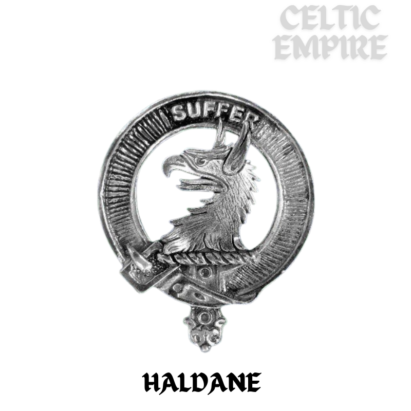 Haldane Family Clan Black Stainless Key Ring