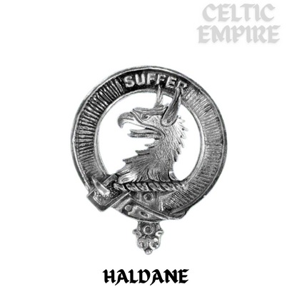 Haldane Family Clan Black Stainless Key Ring