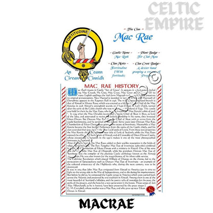 MacRae Scottish Family Clan History