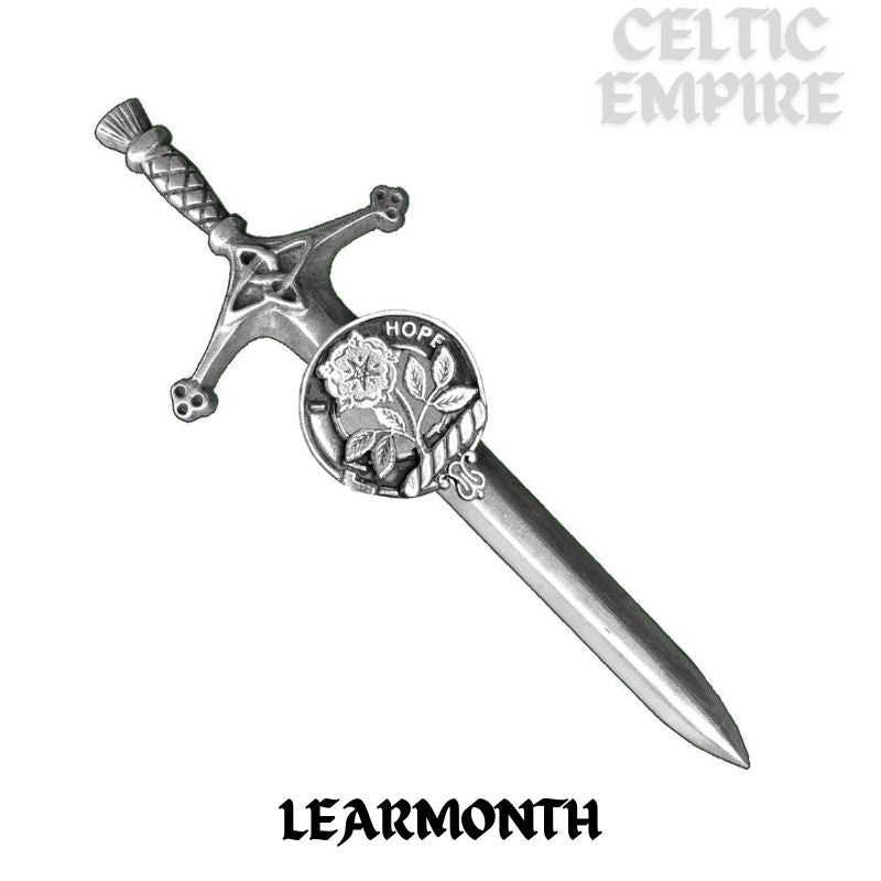 Learmonth Family Clan Crest Kilt Pin, Scottish Pin